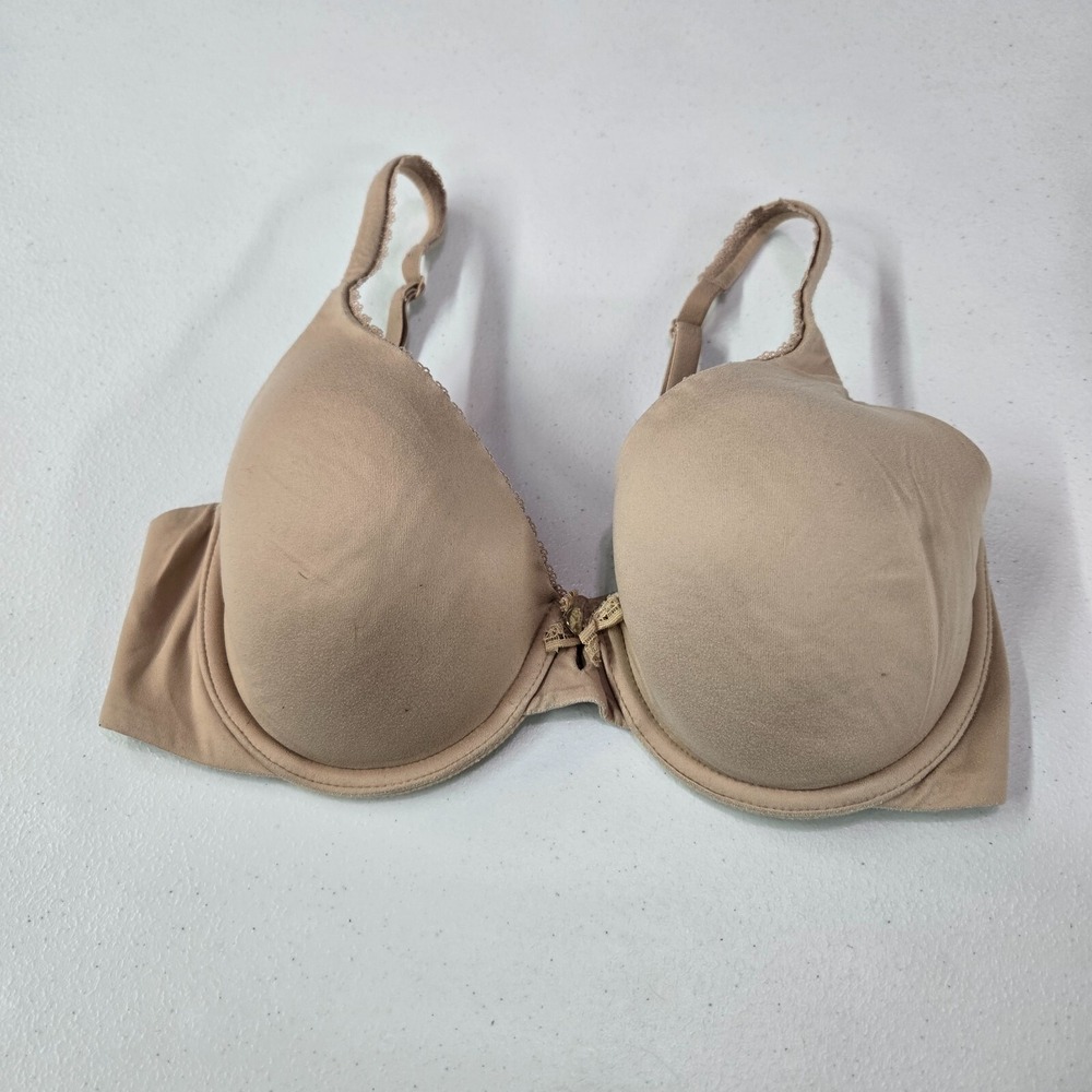 Victoria's Secret Women bra 32D Beige Body by Lined Perfect Coverage Underwire